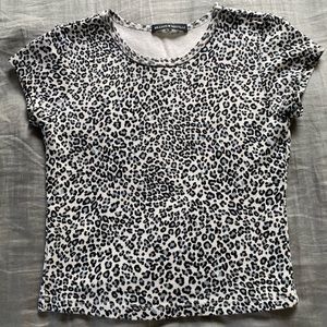 brandy melville cheetah top